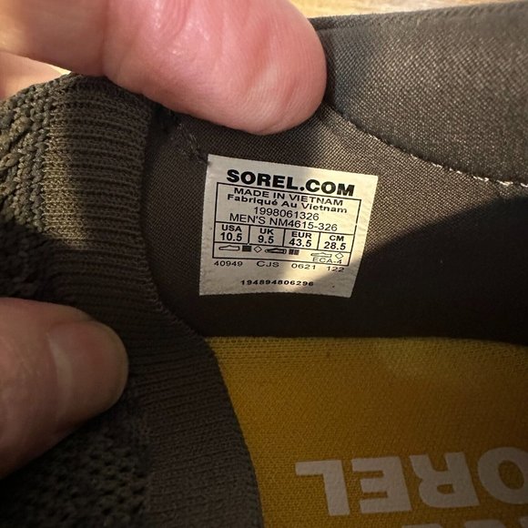 Mens Sorel Explorer Blitz Stride Gray Knit Athleitc Shoes Sneakers‎ Size 10.5 M main image 4